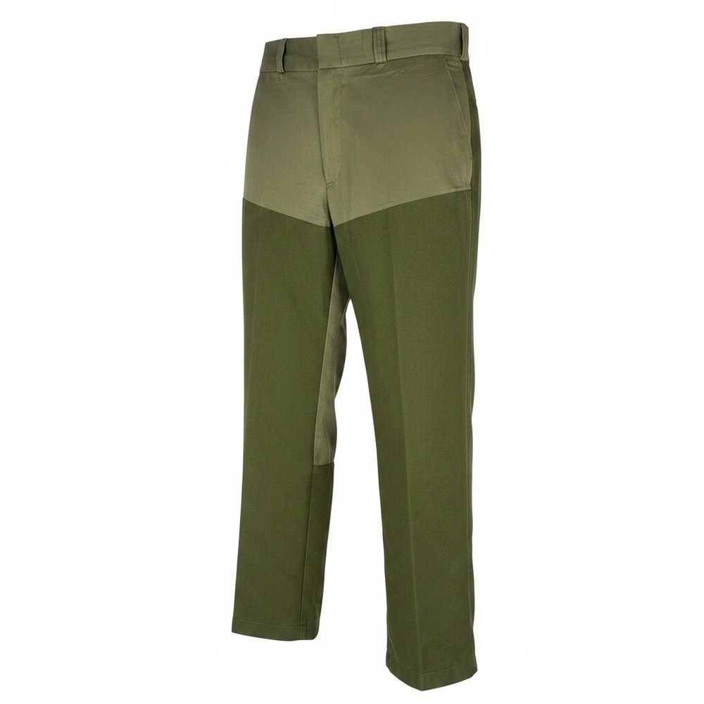 Mens Vintage Two Tone Olive Green Reinforced Canvas Hunting Utility Pants 36x27